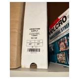 Group of Electrical and Utility Supplies including Vinyl Tubing, Velcro, and Conduit
