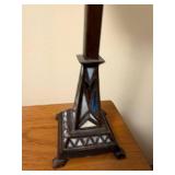 Arts and Crafts Style Stained Glass Table Lamp, 24 Inches Tall