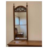 Vintage United Furniture Dresser with Dual Mirrors and Ornate Detailing