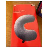 Pair of Neck Travel Pillows - Fleece and Ortho-Fleece Orthopedic