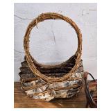 two baskets and a piggy bank