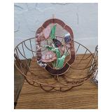 Hanging basket and a bird cage