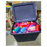 Big tote of Mega Blocks