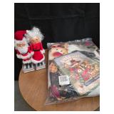 Nutcrackers and blanket