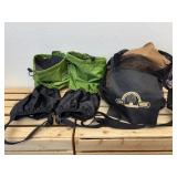 Pair Bluefield Leg Gaiters and a Mesh Mushroom Long Strap Collecting Bag