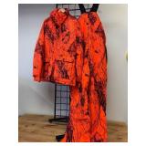 2 Pc Never Worn, Gamehide Blaze Orange Naked North Camo Bibs and Jacket