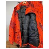 2 Pc Never Worn, Gamehide Blaze Orange Naked North Camo Bibs and Jacket