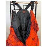 2 Pc Never Worn, Gamehide Blaze Orange Naked North Camo Bibs and Jacket