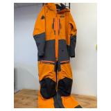 Never Worn TOBE Tiro V3 Snowmobile Non-Insolated Monosuit in Orange & Grey European Size 3XL (US XL)