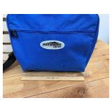 New Polaris Under the Seat side fill Cargo Bag & Unused Katahdin Snowmobile Sport Saddlebag in Blue
