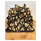 Vintage Like New Day One XL Tribal Camouflage fleece hunting vest - With Back Bird Pouch