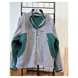 Large Ptarmigan Convertible Heavy Fleece Jacket with Heavy Plastic Zipper Removable Arms to make Vest