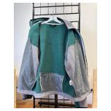 Large Ptarmigan Convertible Heavy Fleece Jacket with Heavy Plastic Zipper Removable Arms to make Vest