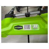Excellent Condition Greenworks 20" 13 amp Corded Electric Snow Thrower (extension cord not included)
