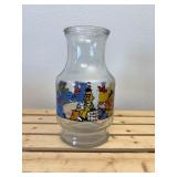 Vintage Seaseme Street Glass Juice Jar