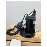 New, Unused CountryLine SubmersibleThermoplastic Sump Pump Model CLTS33P 1/3HP 3,150 Gallons Per Hour