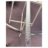 Cream Round Clothing Rack