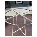 Cream Round Clothing Rack