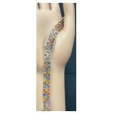 Absolutely Stunning 14K Gold Multi-Color Sapphire and Diamond Bracelet - Includes Estimated Resale & Gemological Report