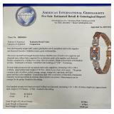 Absolutely Stunning 14K Gold Multi-Color Sapphire and Diamond Bracelet - Includes Estimated Resale & Gemological Report