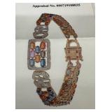 Absolutely Stunning 14K Gold Multi-Color Sapphire and Diamond Bracelet - Includes Estimated Resale & Gemological Report