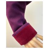 Saint Laurent 1970s Purple Wool Maxi Coat with Velvet Collar and Cuffs-Size 38