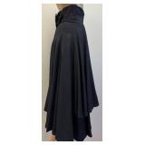 Matsuda Wool Layered Black Skirt, Size 25 Waist, 32 Inch Length