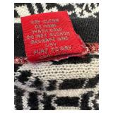 Krimson Klover Hooded Knit Dress with Pattern and Zipper Pockets
