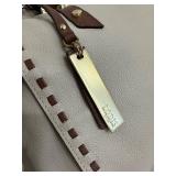 Lodis San Tropez Satchel Genuine Leather in Sand and Chestnut - New with tags
