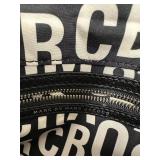 Marc by Marc Jacobs Black Leather Crossbody Bag with Silver Bird Accent