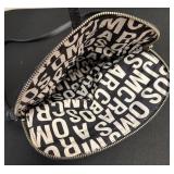 Marc by Marc Jacobs Black Leather Crossbody Bag with Silver Bird Accent