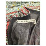 Alice + Olivia Floral Print Maxi Dress Size 12 with 3/4 Sleeve