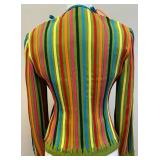 Cheap and Chic by Moschino Rainbow Stripe Jacket S/M