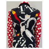 Moschino Cheap and Chic Polka Dot Print Blazer, Size 10 USA