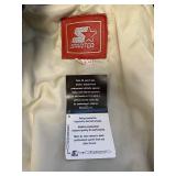 Starter Athletics Blue/Red Leather Varsity Jacket-Size XL