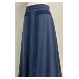 Marc Jacobs Virgin Wool Maxi Skirt Size 6 Gray Blue