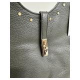 Moda Luxe Olivia Hobo Handbag in Forest with Studded Details