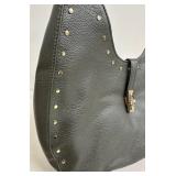 Moda Luxe Olivia Hobo Handbag in Forest with Studded Details