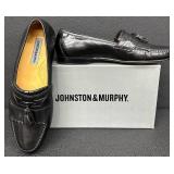 Johnston & Murphy Breland KTSL Black Tassel Loafers Men