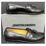 Johnston & Murphy Breland KTSL Black Tassel Loafers Men