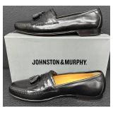 Johnston & Murphy Breland KTSL Black Tassel Loafers Men