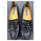 Johnston & Murphy Breland KTSL Black Tassel Loafers Men