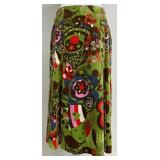 Oilily A-Line Skirt with Colorful Floral Print - Size 36
