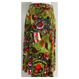 Oilily A-Line Skirt with Colorful Floral Print - Size 36