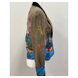 Banana Republic Mermaid & Ocean Applique Blazer Jacket-Signed-Size 6
