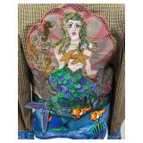 Banana Republic Mermaid & Ocean Applique Blazer Jacket-Signed-Size 6