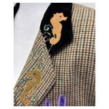 Banana Republic Mermaid & Ocean Applique Blazer Jacket-Signed-Size 6