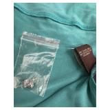 Ranna Gill Beaded Maxi Dress Turquoise and Gray Size S