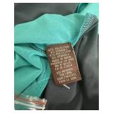Ranna Gill Beaded Maxi Dress Turquoise and Gray Size S