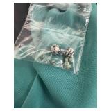 Ranna Gill Beaded Maxi Dress Turquoise and Gray Size S